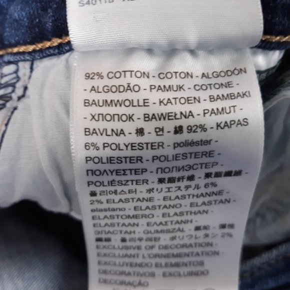 Levi's 721 Women's Jeans Size 27 High-Rise Skinny Distressed Medium Wash Blue - Picture 11 of 16